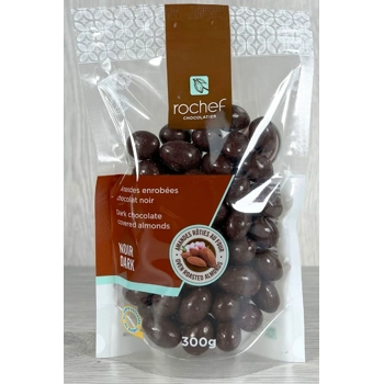 Dark chocolate covered almonds