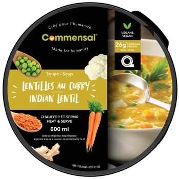 Soupe de lentilles au curry