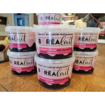 Raspberry farm yogurt