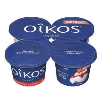 Yogourt Grec Extra Crémeux saveur Gâteau au fromage à la fraise