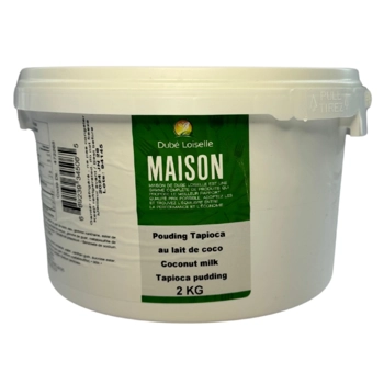 Coconut milk tapioca pudding