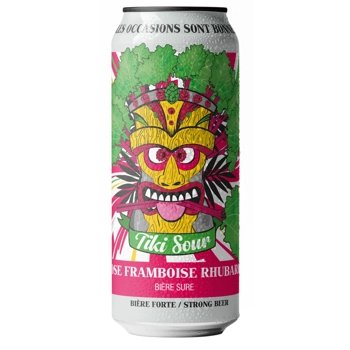 Bière Tiki Sour Gose framboise rhubarbe
