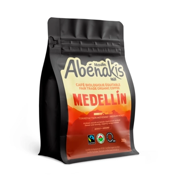 Abénakis café biologique équitable moulu Medellin 200g