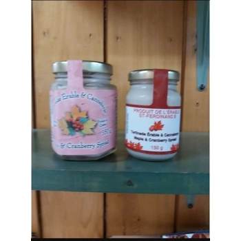 TARTINADE ÉRABLE ET  CANNEBERGE