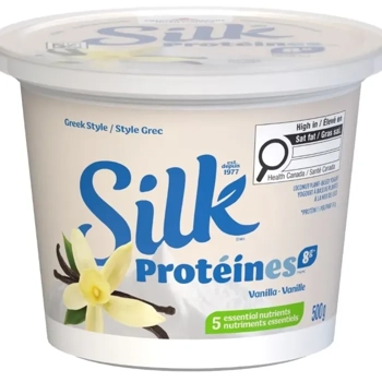 Yogourt à Base de plantes protéines élevée style Grec saveur Vanille