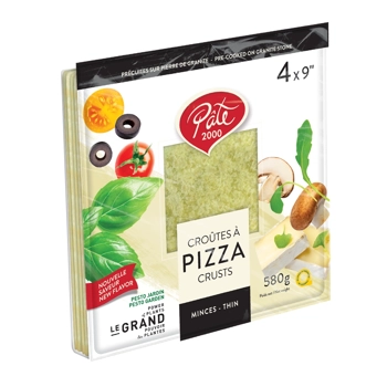 Pâtes à pizza minces Pesto