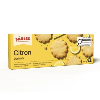 Pure butter shortbread biscuits - Lemon