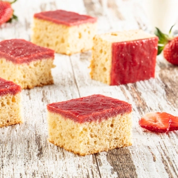 Healthy choice strawberry cake