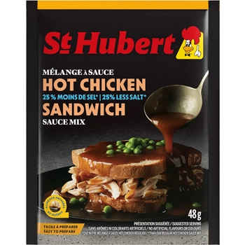 25% less salt hot chicken sandwich sauce mix