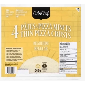CuisiChef Pâtes à Pizza Minces.
