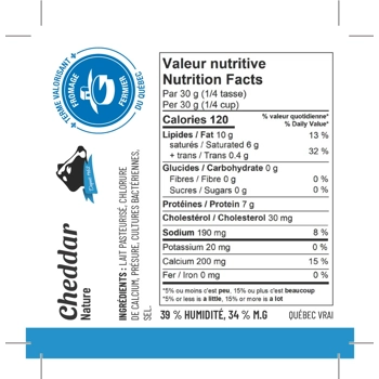 Cheddar Bras Sud Nature