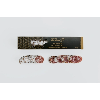 Saucisson Hydromel graines de moutardes