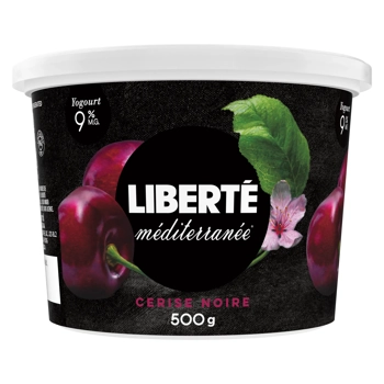 Liberté Méditerranée Yogurt Black Cherry 9% M.F. 500G