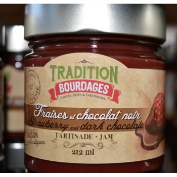 TARTINADES FRAISES ET CHOCOLAT NOIR