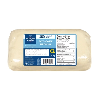 Pâte à tarte 25% moins de sel