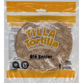 Tilla' Tortilla Blé Entier VEGAN