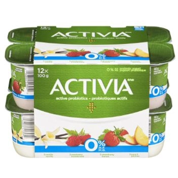 Probiotics Yogurt 0% m.f. Vanilla, Raspberry, Strawberry, Peach