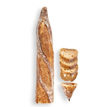 Baguette signature au blé de Charlevoix et levain