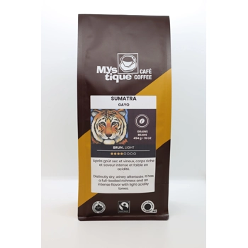 Sumatra Gayo, Brun, Grains, Équitable & Biologique