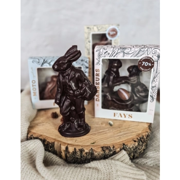 Molds of dark chocolat