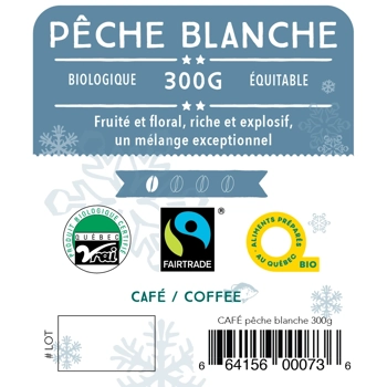 Café mélange Pêche Blanche
