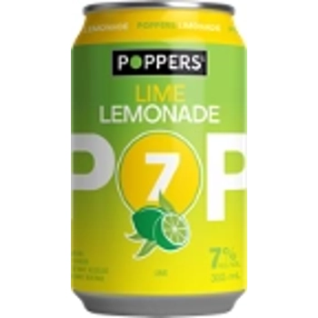 Poppers Lime Lemonade 355mL