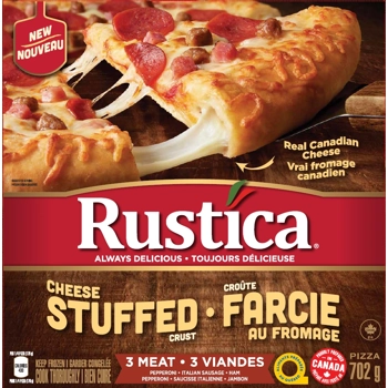 Rustica Stuffed Crust 3 Meat Pizza