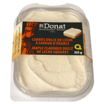 Maple flavoured dulce de leche squares