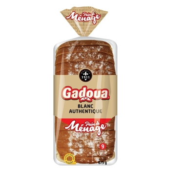 Pain de ménage blanc authentique tranché épais