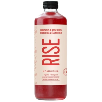 RISE Kombucha Hibiscus & Églantier