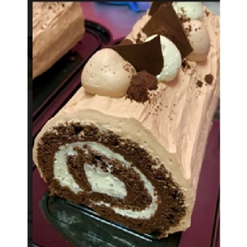 Three chocolate log
