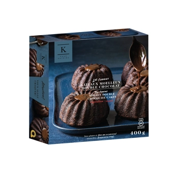 Gâteaux moelleux double chocolat.