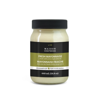 Mayonnaise fraîche faite avec de l'huile d'olive vierge extra