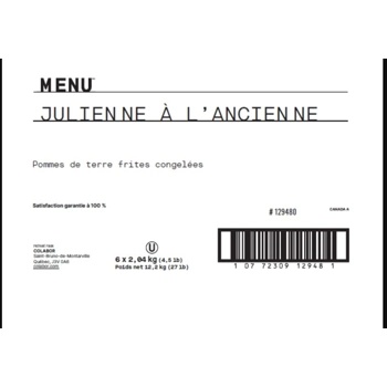 Menu Shoestring Old Fashioned