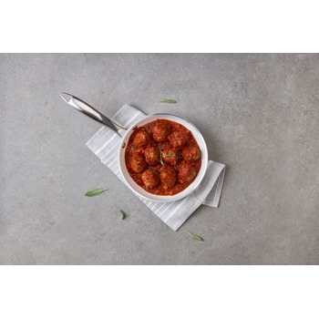 Veal polpette with tomato and basil sauce