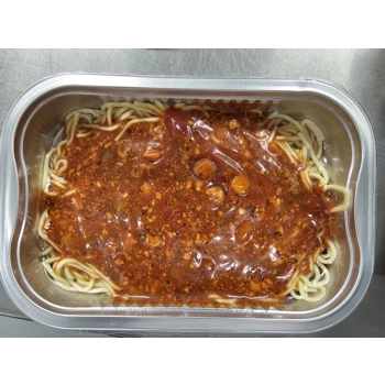 Petit plat Spaghetti à la viande.