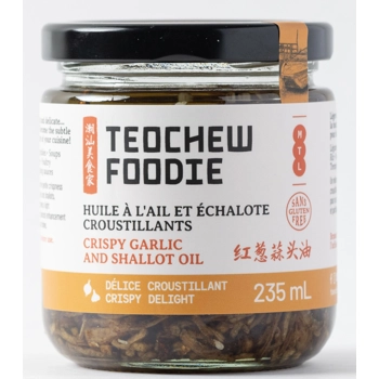 Huile à l'ail et échalote croustillants
