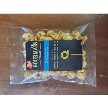 Caramel, Maple & Fleur de sel popcorn - lactose-free