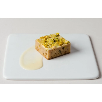 Pistachio & White Chocolate Blondie