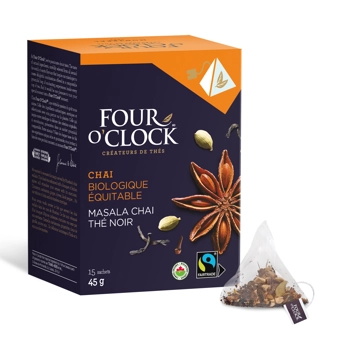 Thé noir masala chaï biologique équitable