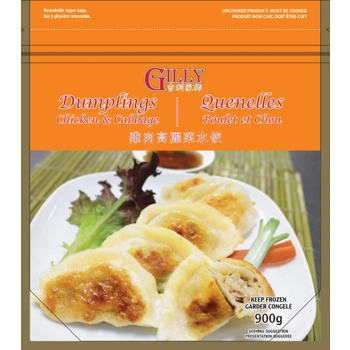 GA-4 : GILLY -  CHICKEN  & CABBAGE DUMPLINGS
