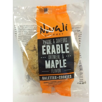 Baked and individually wrapped Oatmeal and Maple Cookie