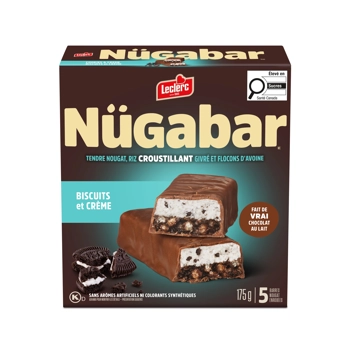 Barres Biscuits et Crème enrobées de vrai chocolat au lait