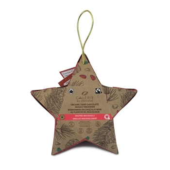 Organic Fairtrade Dark Chocolate Sea Salt Snowmen