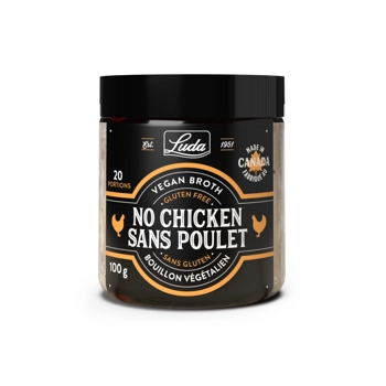 Bouillon végétalien sans poulet, sans gluten