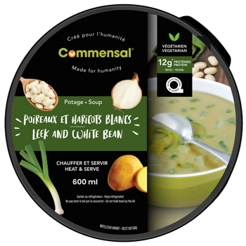 Potage poireaux et haricots blancs