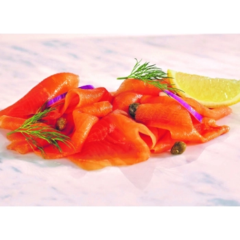 Truite Fumée À Froid Tranchée