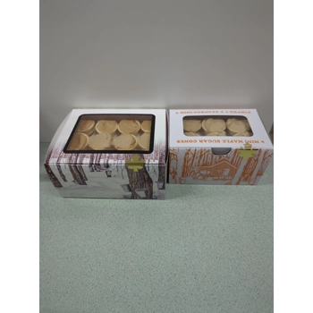 Cornets à la tire d'érable et sucre d'érable