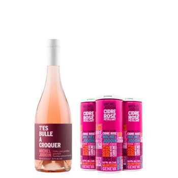 Cidre pétillant Rosé gazéifié - Michel Jodoin