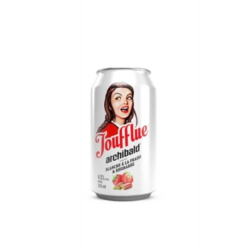 Bière Joufflue Blanche à la fraise & Rhubarbe